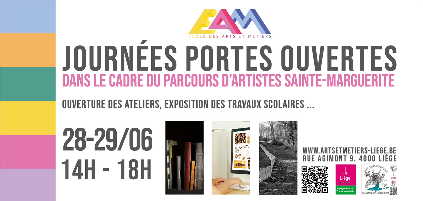 Journées portes ouverts dans le cadre du parcours d'artistes Sainte-Marguerite. Ouverture des ateliers, exposition des travaux scolaires...Du 28 au 29 juin 2025 de 14h à 18h.